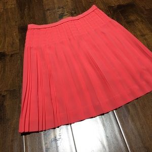 JCrew - Coral Pleated Skirt